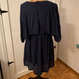 Maternal America Dresses - Maternal America. Navy Blue overlay nursing dress Maternal America Dresses - Maternal America. Navy Blue overlay nursing dress